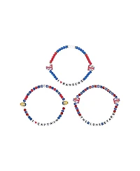 Foco Texas Rangers Friendship Bracelet, Set of 3