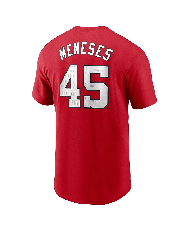 Nike Men's Joey Meneses Red Washington Nationals Fuse Name Number T-Shirt