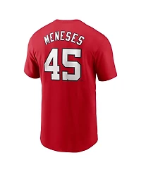 Nike Men's Joey Meneses Red Washington Nationals Fuse Name Number T-Shirt
