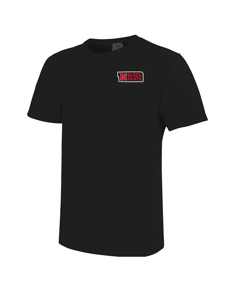Image One Men's and Women's Black Nebraska Huskers Hyper Local Shirts Corn T-Shirt