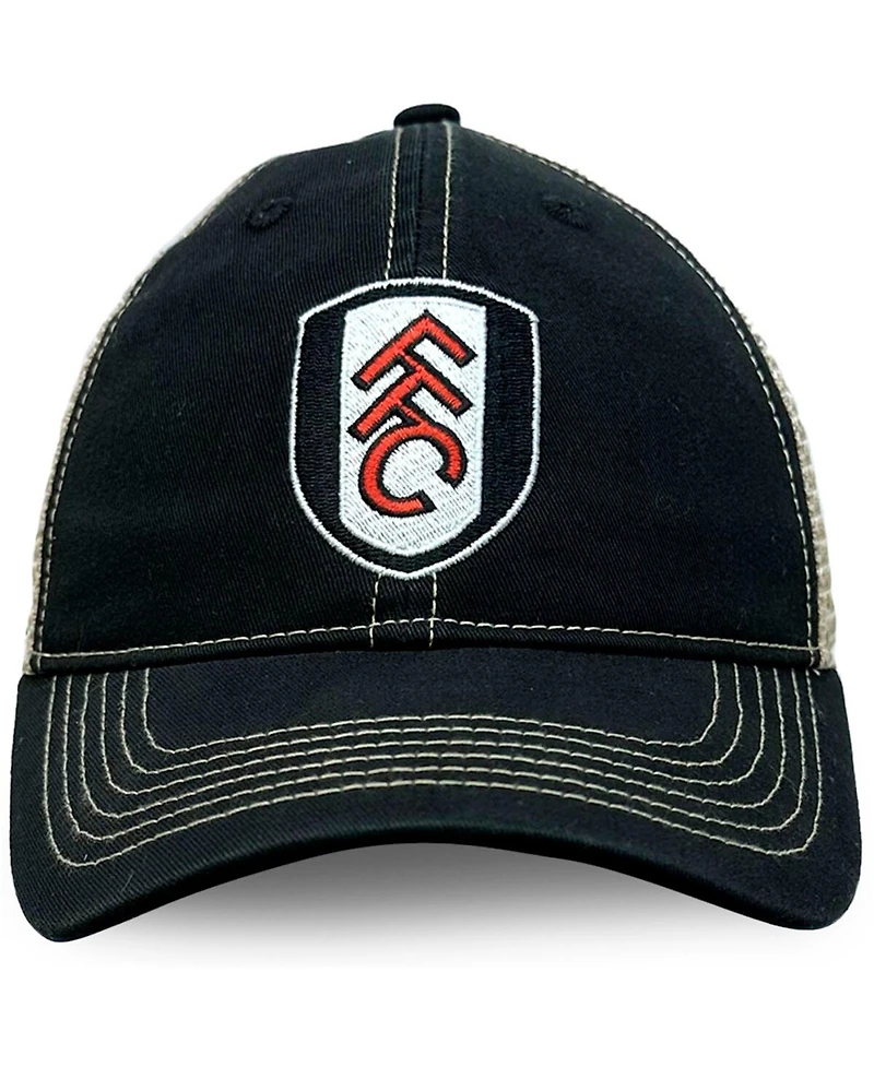 1863FC Men's Black Fulham Trucker Adjustable Hat