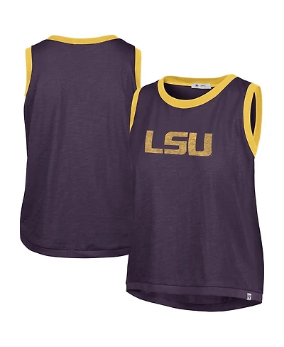 '47 Brand Women's Purple Lsu Tigers Premier Ringer Tank Top