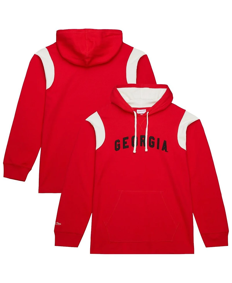 Mitchell & Ness Men's Red Georgia Bulldogs Thermal Lightweight Hoodie