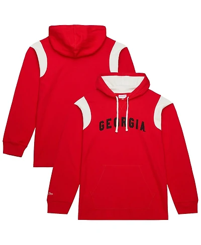 Mitchell & Ness Men's Red Georgia Bulldogs Thermal Lightweight Hoodie