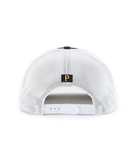 '47 Brand Men's Black/White Pittsburgh Pirates Scratch Adjustable Trucker Hat
