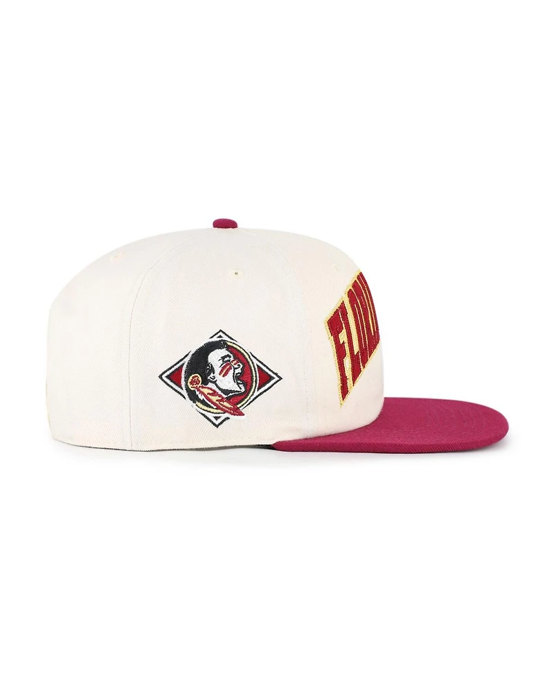 '47 Brand Men's and Women's Natural Florida State Seminoles Crossover Off Hand Captain Adjustable Hat