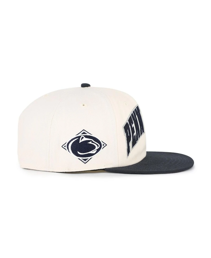 '47 Brand Men's and Women's Natural Penn State Nittany Lions Crossover Off Hand Captain Adjustable Hat