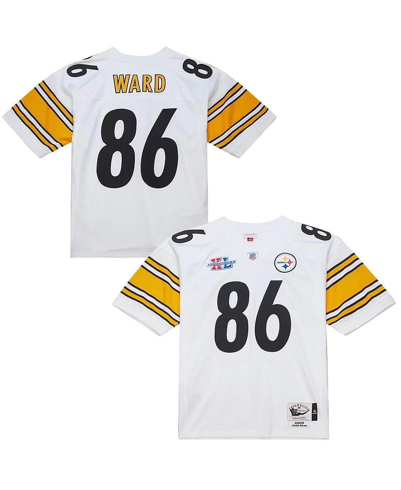 Mitchell & Ness Men's Hines Ward White Pittsburgh Steelers 2005 Authentic Throwback Retired Player Jersey