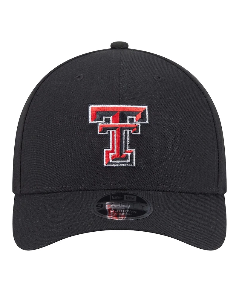 New Era Men's Black Texas Tech Red Raiders Team Collective 9FORTY M-Crown Adjustable Hat