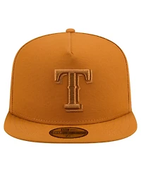 New Era Men's Orange Texas Rangers Color Pack A-Frame 59FIFTY Fitted Hat