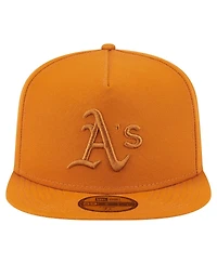 New Era Men's Orange Athletics Color Pack A-Frame 59FIFTY Fitted Hat