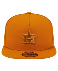 New Era Men's Orange Houston Astros Color Pack A-Frame 59FIFTY Fitted Hat