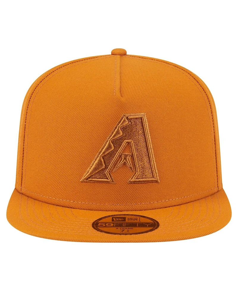 New Era Men's Orange Arizona Diamondbacks Color Pack A-Frame 59FIFTY Fitted Hat