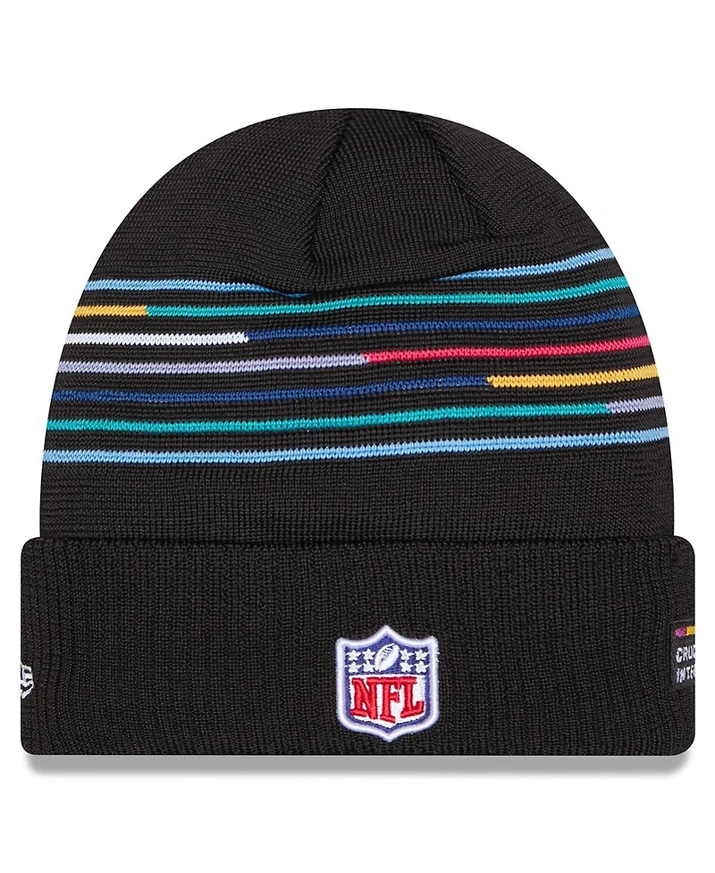 New Era Men's Black Tampa Bay Buccaneers 2025 Nfl Crucial Catch Cuffed Knit Hat
