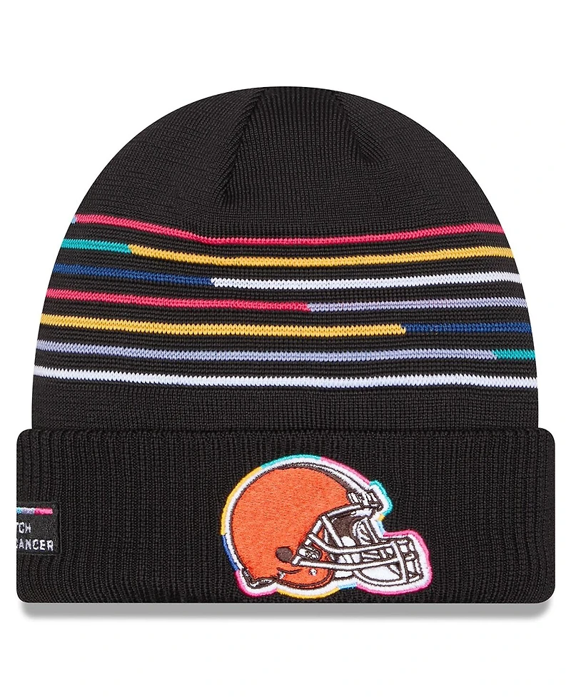 New Era Men's Black Cleveland Browns 2025 Nfl Crucial Catch Cuffed Knit Hat