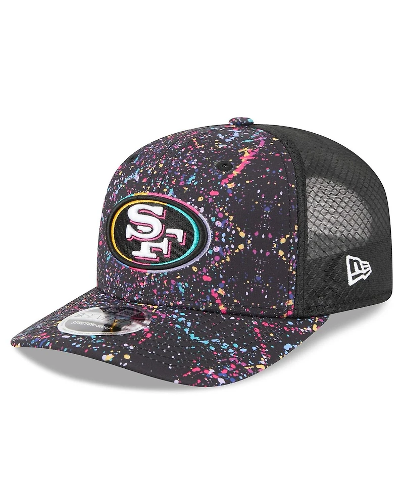 New Era Men's Black San Francisco 49ers 2025 Nfl Crucial Catch 9SEVENTY Adjustable Hat