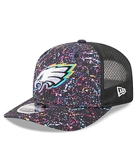 New Era Men's Black Philadelphia Eagles 2025 Nfl Crucial Catch 9SEVENTY Adjustable Hat