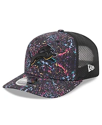 New Era Men's Black Detroit Lions 2025 Nfl Crucial Catch 9SEVENTY Adjustable Hat
