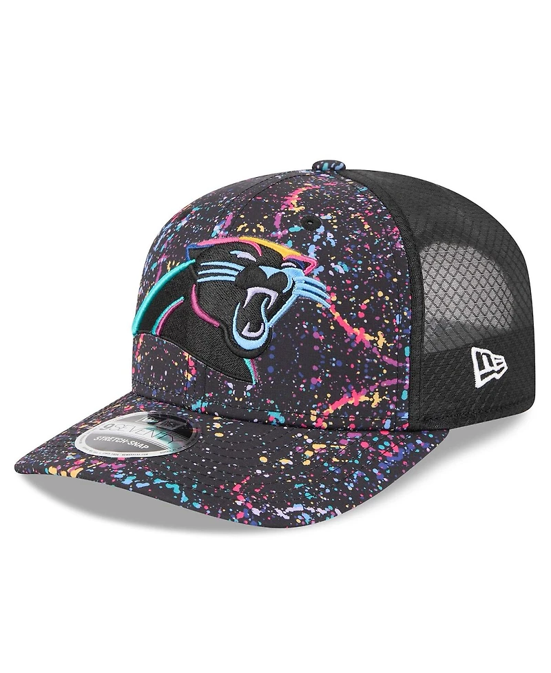 New Era Men's Black Carolina Panthers 2025 Nfl Crucial Catch 9SEVENTY Adjustable Hat