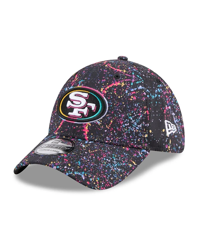 New Era Men's Black San Francisco 49ers 2025 Nfl Crucial Catch 39THIRTY Flex Hat
