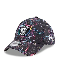 New Era Men's Black Las Vegas Raiders 2025 Nfl Crucial Catch 39THIRTY Flex Hat