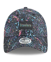 New Era Women's Black Pittsburgh Steelers 2025 Nfl Crucial Catch Pony Tail Adjustable Hat