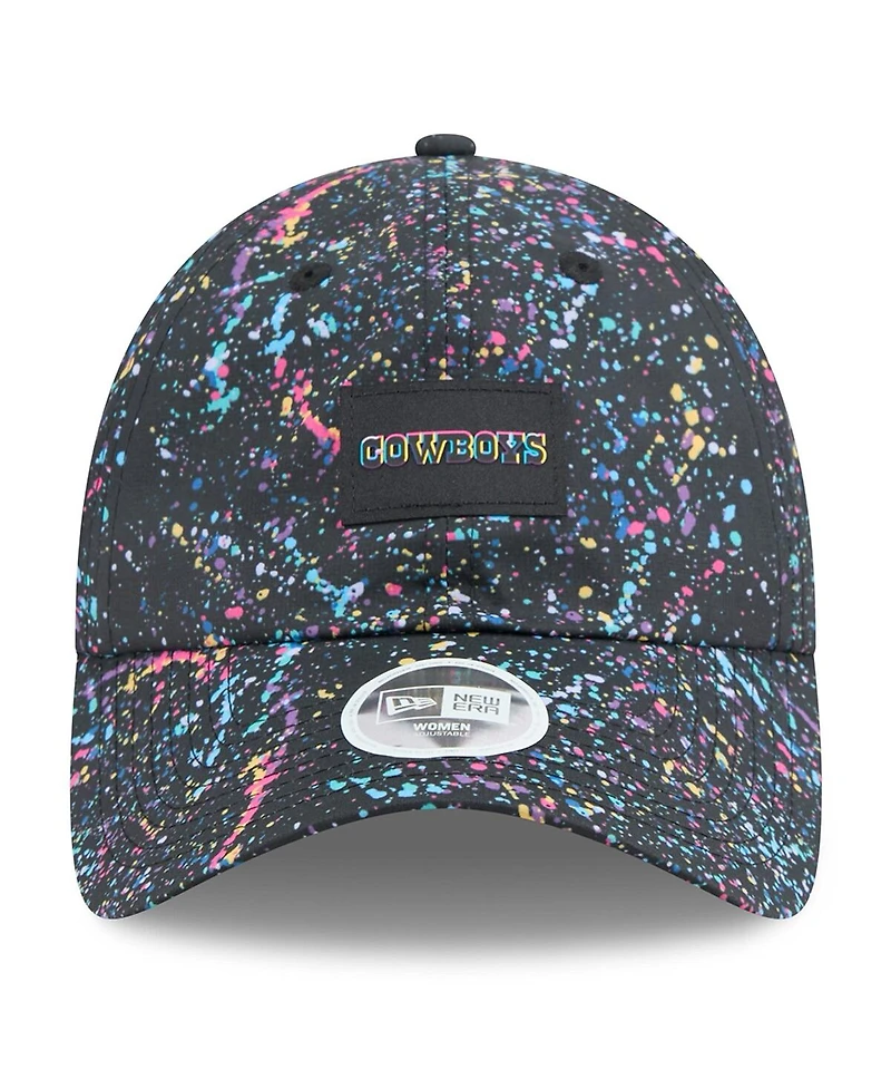 New Era Women's Black Dallas Cowboys 2025 Nfl Crucial Catch Pony Tail Adjustable Hat