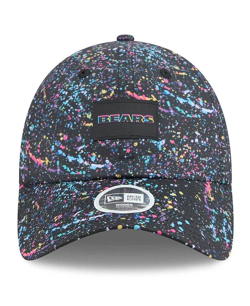 New Era Women's Black Chicago Bears 2025 Nfl Crucial Catch Pony Tail Adjustable Hat