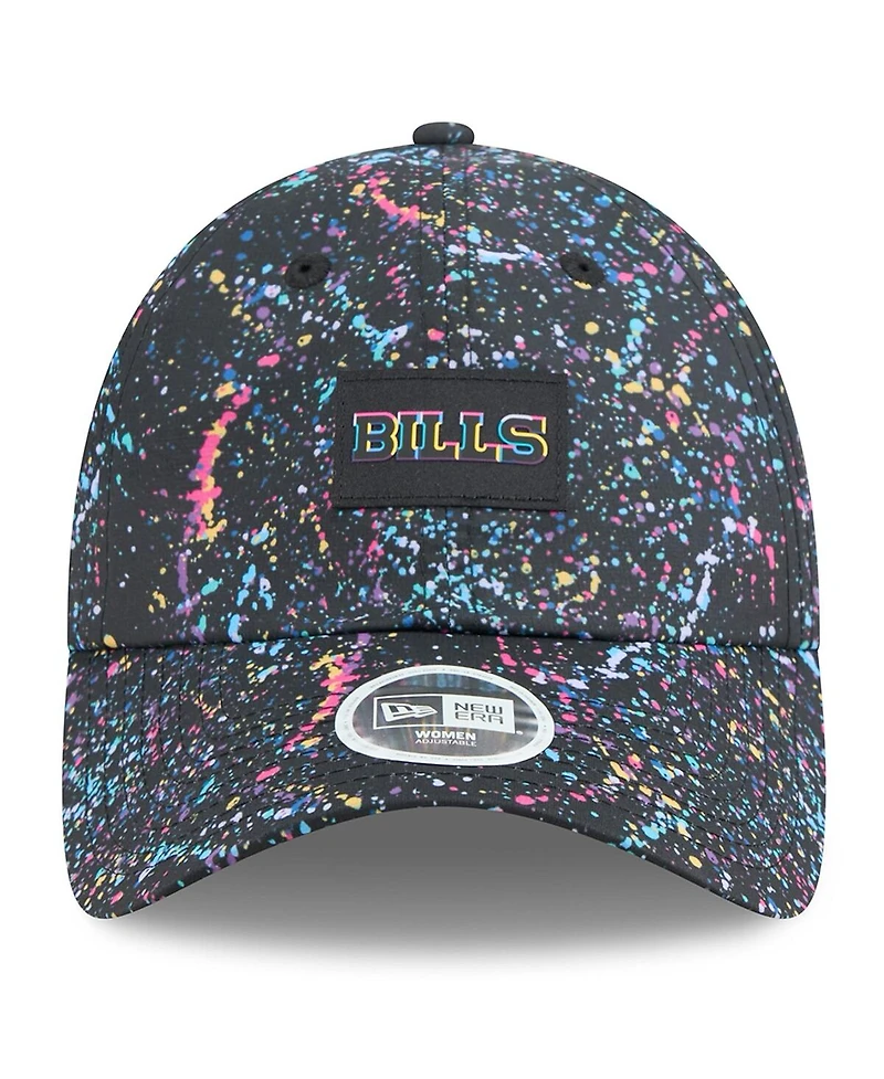 New Era Women's Black Buffalo Bills 2025 Nfl Crucial Catch Pony Tail Adjustable Hat