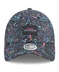 New Era Women's Black Atlanta Falcons 2025 Nfl Crucial Catch Pony Tail Adjustable Hat