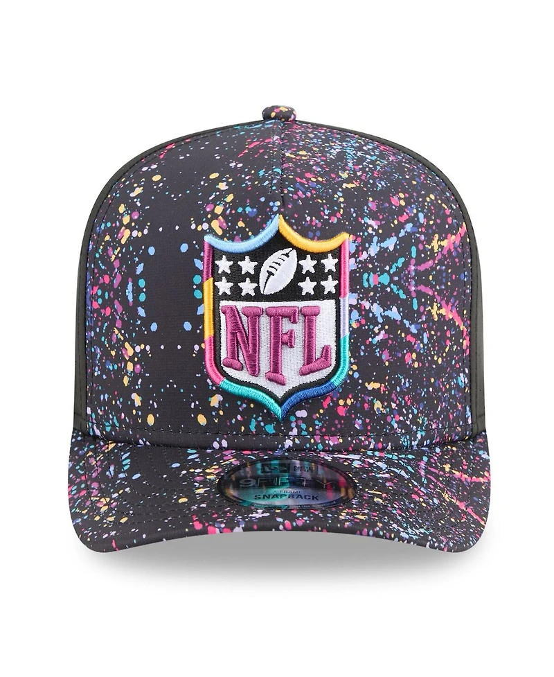 New Era Men's Black Shield Logo 2025 Nfl Crucial Catch A-Frame 9FIFTY Snapback Hat