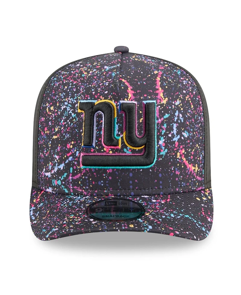 New Era Men's Black New York Giants 2025 Nfl Crucial Catch A-Frame 9FIFTY Snapback Hat