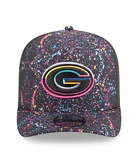New Era Men's Black Green Bay Packers 2025 Nfl Crucial Catch A-Frame 9FIFTY Snapback Hat