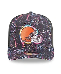 New Era Men's Black Cleveland Browns 2025 Nfl Crucial Catch A-Frame 9FIFTY Snapback Hat