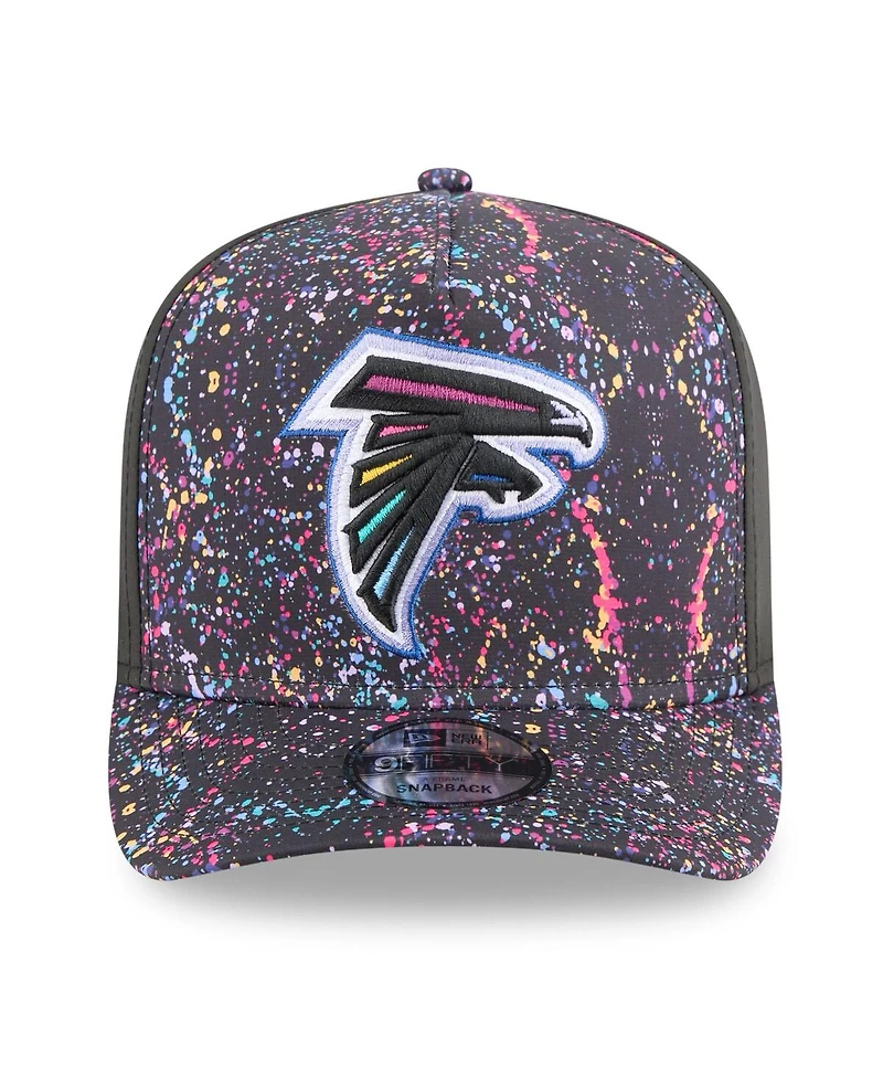 New Era Men's Black Atlanta Falcons 2025 Nfl Crucial Catch A-Frame 9FIFTY Snapback Hat
