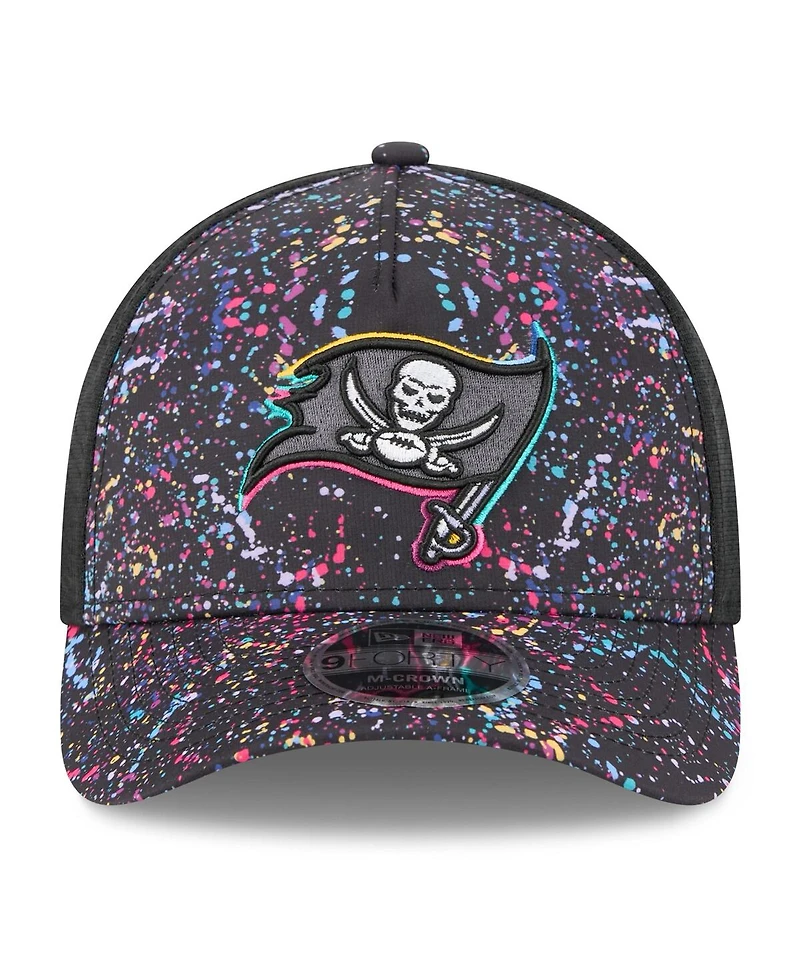 New Era Men's Black Tampa Bay Buccaneers 2025 Nfl Crucial Catch 9FORTY Adjustable Hat