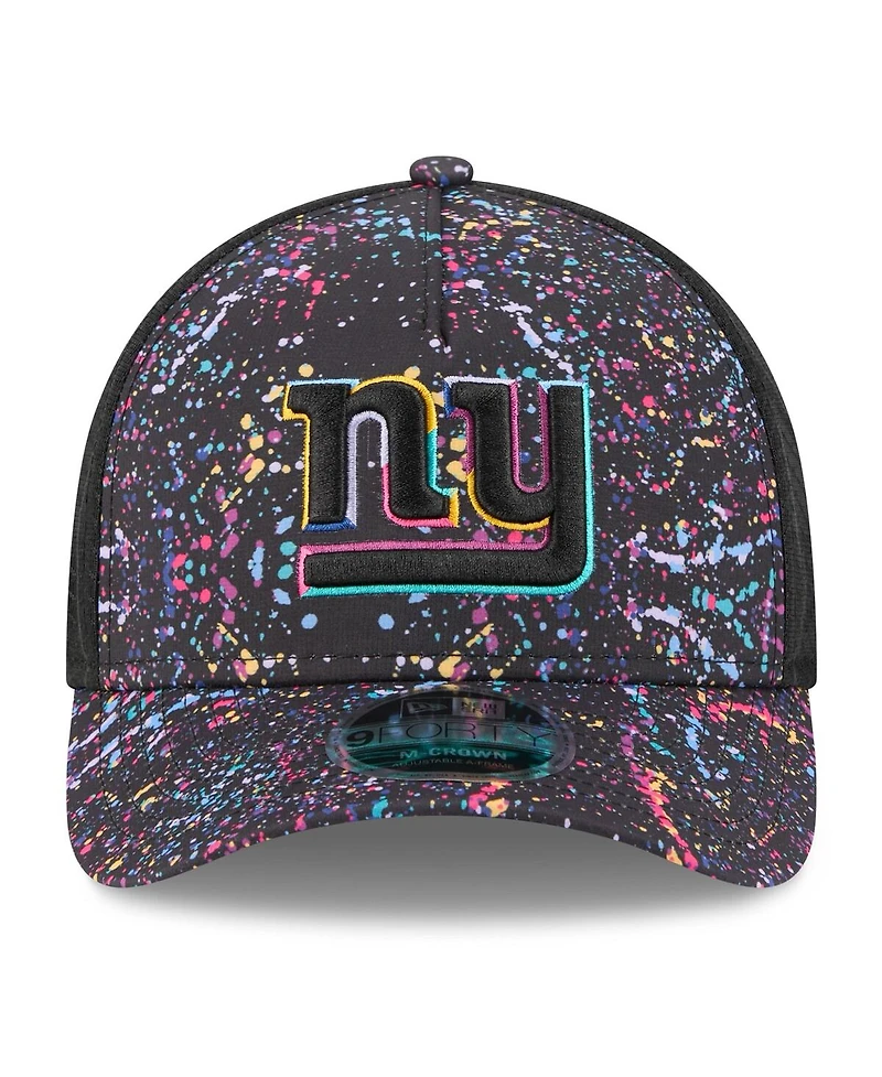 New Era Men's Black New York Giants 2025 Nfl Crucial Catch 9FORTY Adjustable Hat