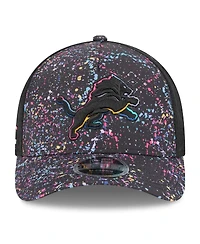 New Era Men's Black Detroit Lions 2025 Nfl Crucial Catch 9FORTY Adjustable Hat