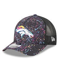 New Era Big Boys and Girls Black Denver Broncos 2025 Nfl Crucial Catch 9FORTY Adjustable Hat