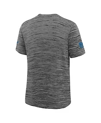 Nike Big Boys and Girls Heather Gray Detroit Lions Sideline Velocity Performance T-Shirt