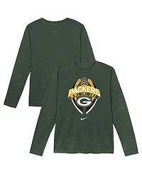 Nike Preschool Green Bay Packers Primetime Legend Icon Long Sleeve Performance T-Shirt