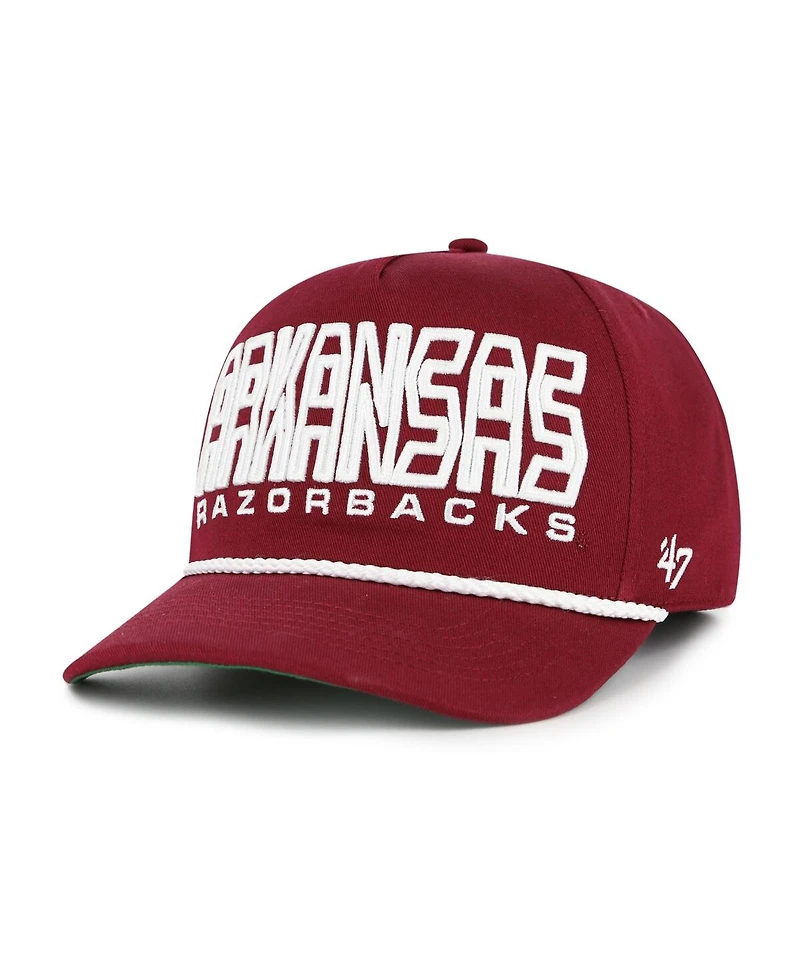 '47 Brand Big Boys and Girls Cardinal Arkansas Razorbacks Byline Hitch Adjustable Hat