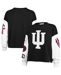'47 Brand Women's Black Indiana Hoosiers Sydney Long Sleeve T-Shirt