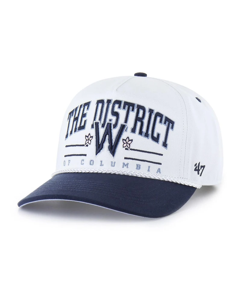 '47 Brand Men's White Washington Nationals City Connect Roscoe Hitch Adjustable Hat
