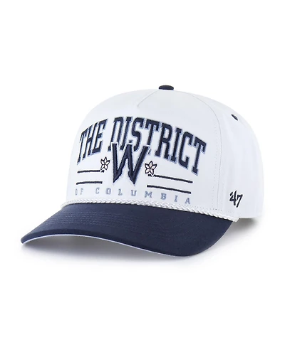 '47 Brand Men's White Washington Nationals City Connect Roscoe Hitch Adjustable Hat