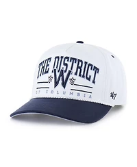 '47 Brand Men's White Washington Nationals City Connect Roscoe Hitch Adjustable Hat