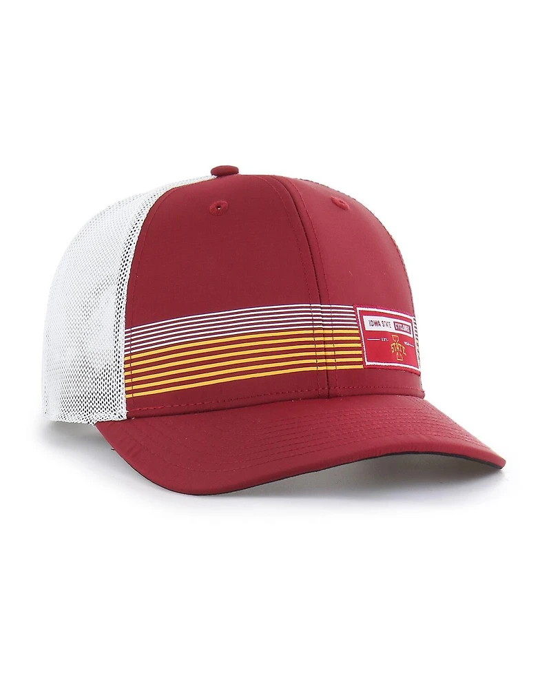 '47 Brand Men's Cardinal Iowa State Cyclones Rangefinder Brrr Trucker Adjustable Hat