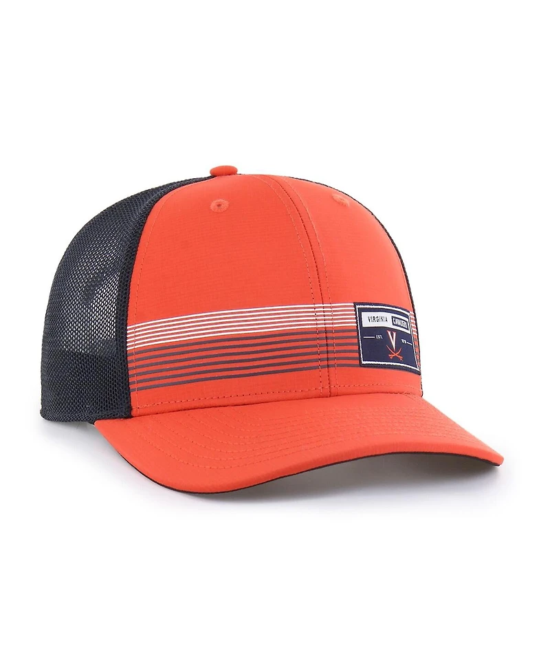 '47 Brand Men's Orange Virginia Cavaliers Rangefinder Brrr Trucker Adjustable Hat
