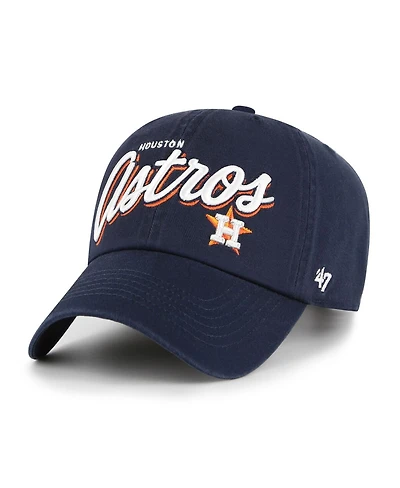 '47 Brand Women's Navy Houston Astros Ariana Clean Up Adjustable Hat