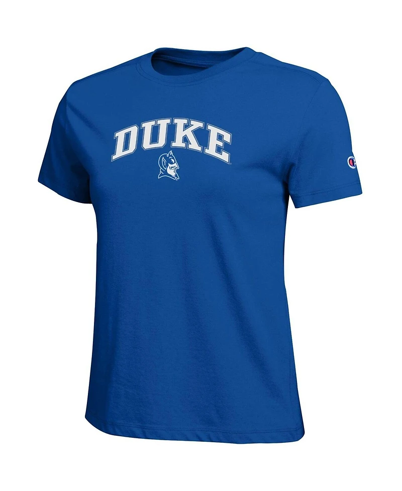 Champion Women's Royal Duke Blue Devils Arched Over Logo T-Shirt